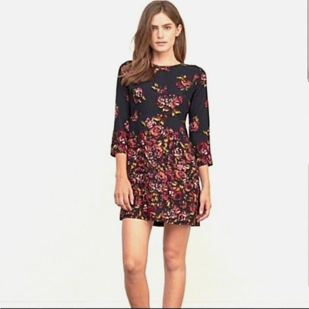 Abercrombie and Fitch Floral 3/4 sleeve dress